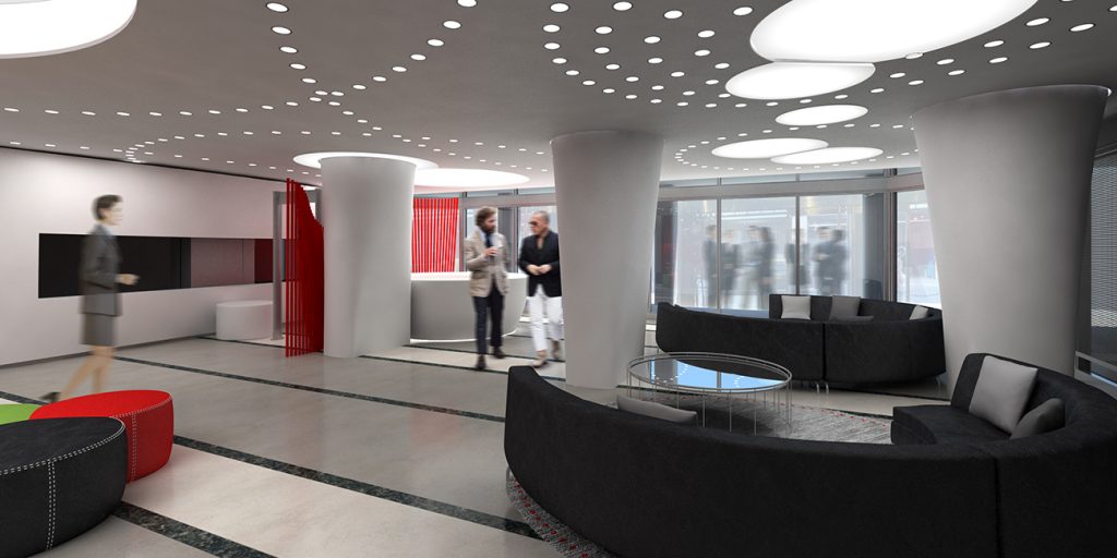 Acceso edificio Coca Cola